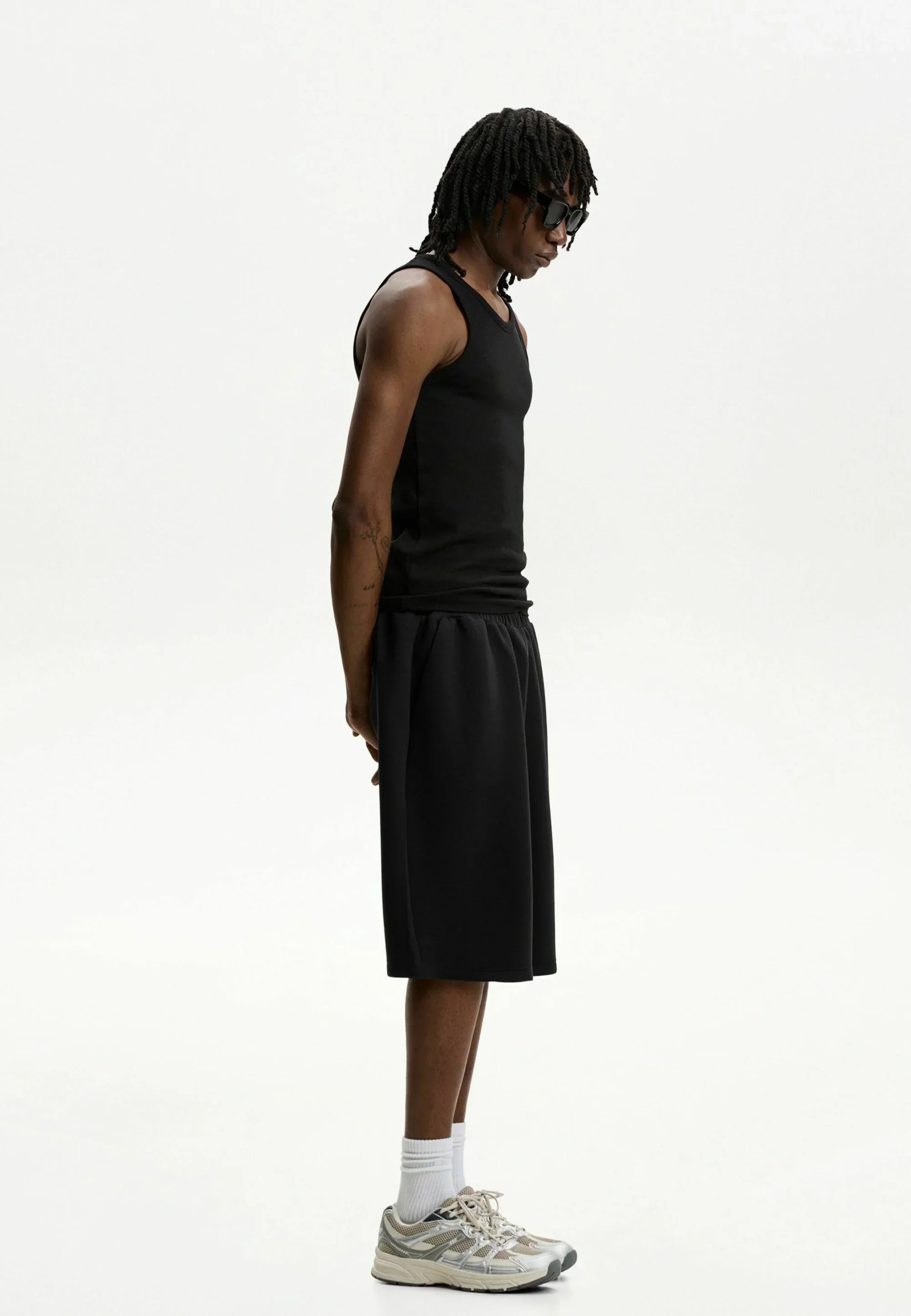 Black jogging shorts