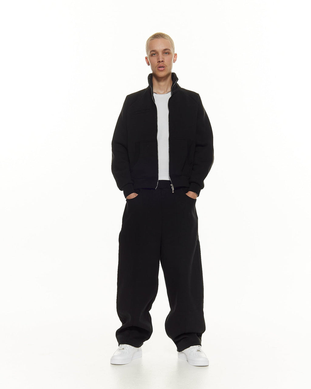 COZY TRACK JACKET – BLACK